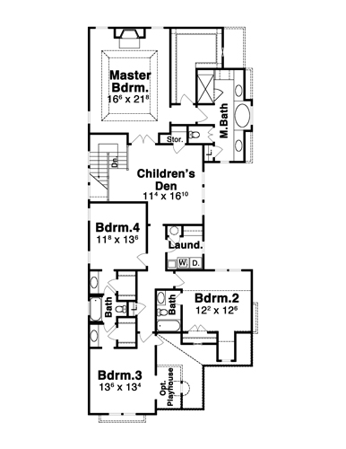 Second Floor image of Kendall House Plan